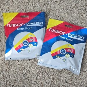 Dutch Bros Funboy Drink Float Set - Red, Yellow, Blue
